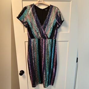 Badgley Mischka sequin dress